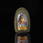 Tibetan Samantabhadra Thangka Necklace – Hand-Painted 3D Pendant for Wisdom & Spiritual Awakening