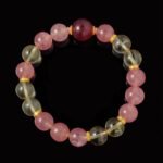 Buddha-Inspired Strawberry Quartz Bracelet – Natural Crystals for Positive Energy & Joy