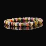 Buddha-Inspired Tourmaline Bracelet – Colorful Mini Beads for Healing & Positive Energy