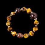 Golden Tiger Eye & Black Rutilated Quartz Bracelet – Natural Crystals for Protection & Strength