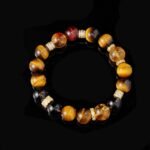 Tiger’s Eye & Black Agate Bracelet – Strength and Grounding Energy