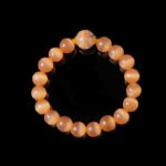Buddha-Inspired Orange Moonstone & Rose Phantom Quartz Bracelet – Natural Crystals for Balance & Clarity