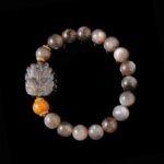 Groxiara Rare Multiflash Super Seven Quartz Crystal with Golden Back – For High Vibrations & Spiritual Awakening