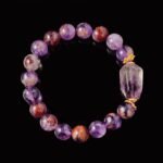 Buddha Stones Phantom Amethyst Bracelet  – For Intuition, Healing & Spiritual Growth