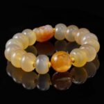 Energy Healing Bracelet – Natural Agate, Shmashana Stone & Golden healer with Crystal Balance