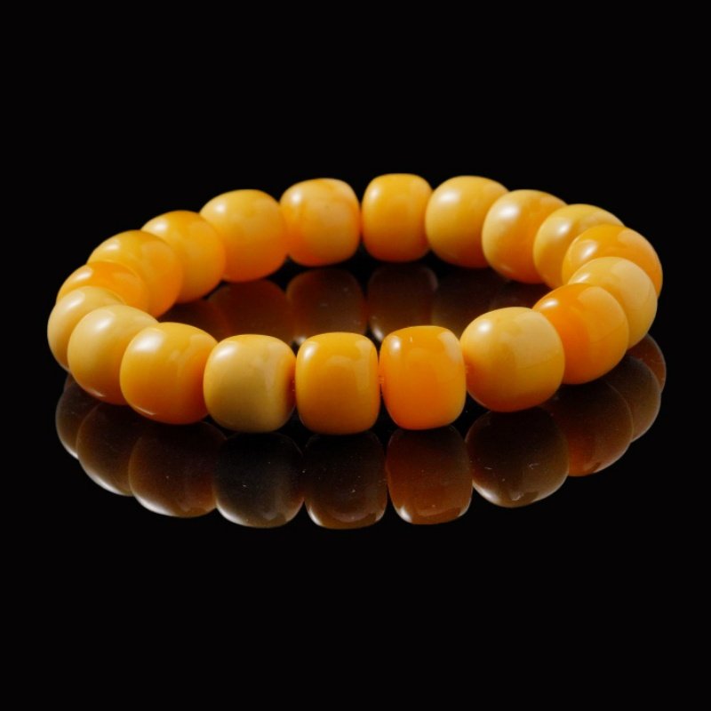 Buddha Stones Yellow Jade & Quartz Bracelet – Buddha-Inspired for Luck & Spiritual Healing