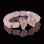 Groxiara Rose Quartz Butterfly Bracelet – For Love, Femininity & Emotional Healing