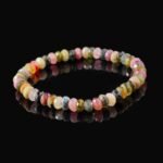 Buddha-Inspired Tourmaline Bracelet – Colorful Mini Beads for Healing & Positive Energy