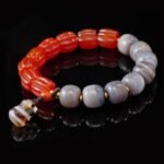 Natural Red Agate Feng Shui Pi Yao Carving Wealth Bracelet – For Prosperity & Protection