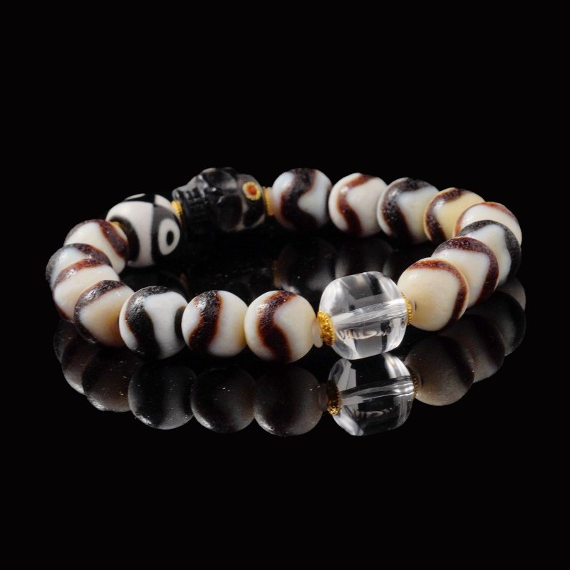 Black Obsidian & Lapis Lazuli Shmashana Bracelet – Spiritual Armor for Protection & Transformation