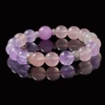 Rose Quartz & Amethyst Buddha Bracelet – Spiritual Love & Healing with Natural Stones