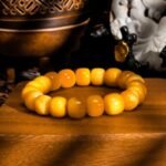 Buddha Stones Yellow Jade & Quartz Bracelet – Buddha-Inspired for Luck & Spiritual Healing