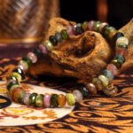 Buddha-Inspired Tourmaline Bracelet – Colorful Mini Beads for Healing & Positive Energy