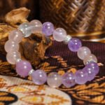 Rose Quartz & Amethyst Buddha Bracelet – Spiritual Love & Healing with Natural Stones