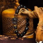 Buddha Stones Smoky Quartz Bracelet  – Nine-Tailed Fox Carving for Attraction & Energy Shielding