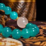Amazonite & Rose Quartz Bracelet – Buddha-Inspired Natural Stones for Energy Healing & Negative Energy Release