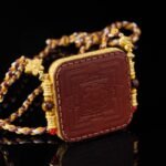 Tibetan 3D Tantric Mandala Thangka Necklace – Hand-Painted Spiritual Talisman for Balance & Meditation