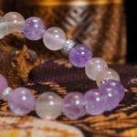 Rose Quartz & Amethyst Buddha Bracelet – Spiritual Love & Healing with Natural Stones