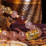 Buddha-Inspired Strawberry Quartz Bracelet – Natural Crystals for Positive Energy & Joy