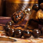 Handmade Gold Sheen Obsidian & Rutilated Quartz Bracelet – Natural Gemstones for Strength, Protection & Emotional Balance