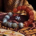 Natural Red Agate Feng Shui Pi Yao Carving Wealth Bracelet – For Prosperity & Protection