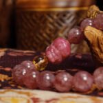 Buddha Stones Strawberry Quartz Bracelet with Pixiu Carving – For Luck, Wealth & Protectio