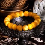 Buddha Stones Yellow Jade & Quartz Bracelet – Buddha-Inspired for Luck & Spiritual Healing