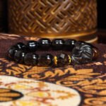 Buddha Stones Smoky Quartz Bracelet  – Nine-Tailed Fox Carving for Attraction & Energy Shielding