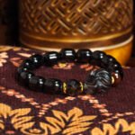 Buddha Stones Smoky Quartz Bracelet  – Nine-Tailed Fox Carving for Attraction & Energy Shielding
