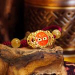 Golden Rutilated Quartz Protection Bracelet – 925 Sterling Silver Buddha Design with Red String & Snake Zodiac