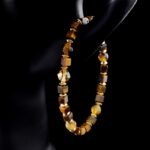 Tiger’s Eye Bracelet – Mixed Cut Beads with Golden Accents