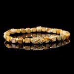 Groxiara Hematite Cube Bracelet – Picture Agate for Timeless Strength & Earth Connection