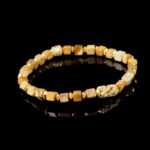 Groxiara Hematite Cube Bracelet – Picture Agate for Timeless Strength & Earth Connection