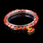 Groxiara African Red Agate & Hematite Cube Bracelet – For Passion & Vitality