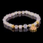 Groxiara Rose Quartz & Hematite Cube Bracelet – For Love & Emotional Balance