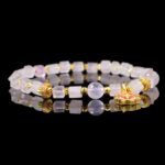 Groxiara Rose Quartz & Hematite Cube Bracelet – For Love & Emotional Balance