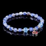 Groxiara Lapis Lazuli & Hematite Cube Bracelet – For Inner Peace & Mental Clarity
