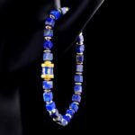 Groxiara Lapis Lazuli & Hematite Cube Bracelet – For Wisdom, Focus & Spiritual Clarity