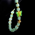 Groxiara Green Aventurine Healing Stone Hematite Cube Quartz Bracelet – Balance, Vitality & Clarity