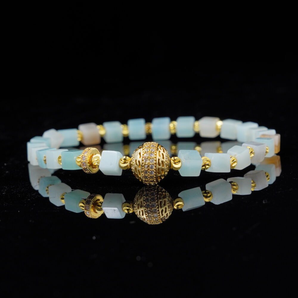Groxiara Amazonite & Hematite Bracelet – For Grounded Confidence & Clear Decisions