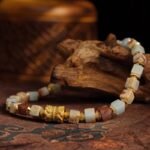 Groxiara Crazy Agate & Hematite Cube Bracelet – For Auspicious Energy & Inner Strength