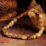 Groxiara Hematite Cube Bracelet – Picture Agate for Timeless Strength & Earth Connection