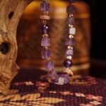 Groxiara Amethyst & Hematite Cube Bracelet – For Mindfulness, Focus & Mental Clarity