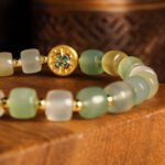 Natural Green Agate Bracelet – Healing Crystal for Health & Vitality