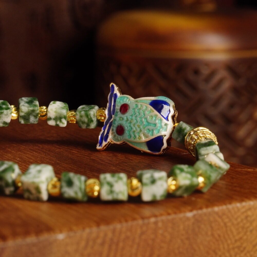 Groxiara Owl Spirit Agate & Hematite Cube Bracelet – For Insight, Protection & Inner Power