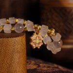 Groxiara Rose Quartz & Hematite Cube Bracelet – For Love & Emotional Balance