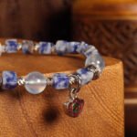 Groxiara Lapis Lazuli & Hematite Cube Bracelet – For Inner Peace & Mental Clarity
