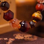 Groxiara Warrior’s Spirit Crystal Necklace – Tiger Eye, Smoky Quartz & Silver for Strength, Focus & Grounding