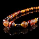 Groxiara Warrior’s Spirit Crystal Necklace – Tiger Eye, Smoky Quartz & Silver for Strength, Focus & Grounding