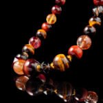 Groxiara Warrior’s Spirit Crystal Necklace – Tiger Eye, Smoky Quartz & Silver for Strength, Focus & Grounding